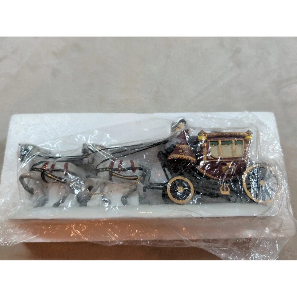 Dept 56 Heritage Village Royal‎ Coach Dickens Village Series Horse Carriage